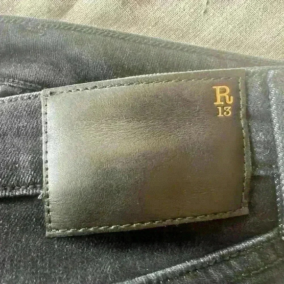 R13 Jeans. Kate Skinny size 26. Excellent Condition.  Made in Italy. Dark Moon. - Picture 4 of 16